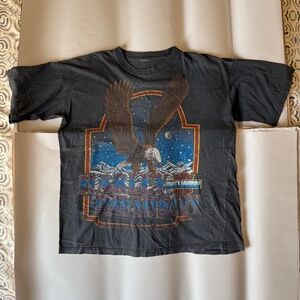 Vintage Harley-Davidson Classic Eagle T-shirt- two-sided